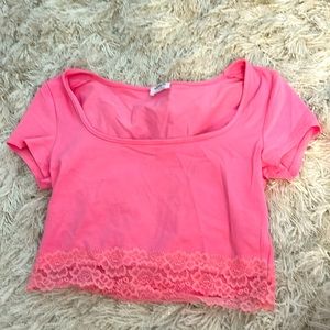 Cute floral pink shirt